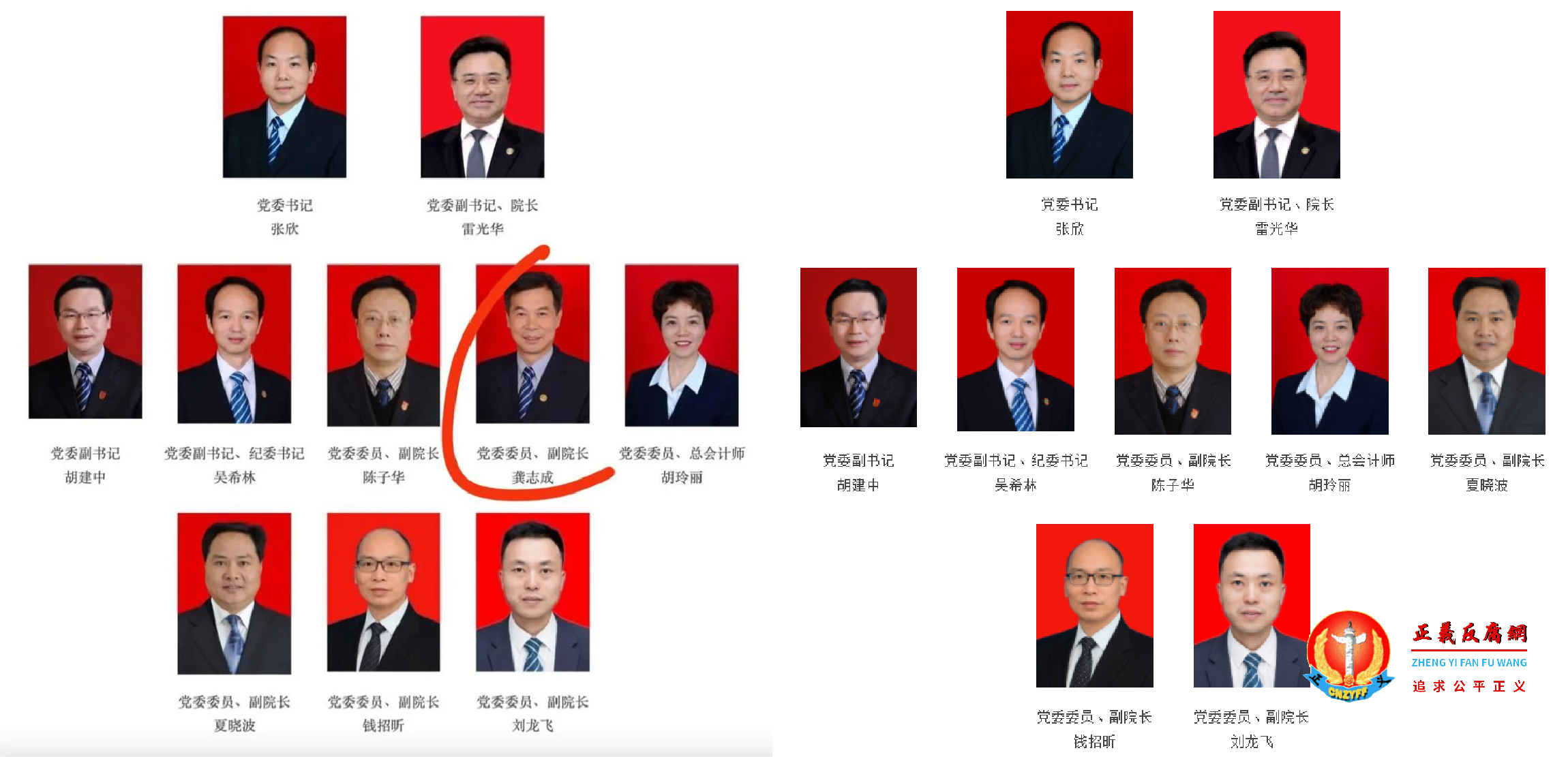 湘雅医院网站领导团队名单十人(左图),7月1日,龚志成的头像与简历从领导团队中撤下只剩九人(右图).png 湘雅医院网站领导团队名单十人(左图),7月1日,龚志成的头像与简历从领导团队中撤下只剩九人(右图).png